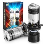 luz led doble lupa a7 doble color h4