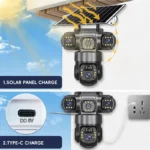 Camara De Seguridad Triple Lente Exterior Solar Panel V380pr - Imagen 6