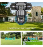 Camara De Seguridad Triple Lente Exterior Solar Panel V380pr - Imagen 3