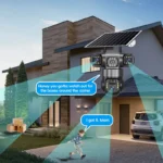 Camara De Seguridad Triple Lente Exterior Solar Panel V380pr - Imagen 7