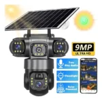 Camara De Seguridad Triple Lente Exterior Solar Panel V380pr - Imagen 2