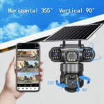 Camara De Seguridad Triple Lente Exterior Solar Panel V380pr - Imagen 4