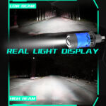 Faro LED Mini F90 H4 Lupa 120W 30000 LM - Imagen 5