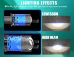 Faro LED Mini F90 H4 Lupa 120W 30000 LM - Imagen 4