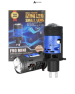Faro LED Mini F90 H4 Lupa 120W 30000 LM