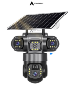 Camara De Seguridad Triple Lente Exterior Solar Panel V380pr
