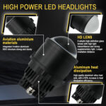 Neblineros Bi-LED Laser 3 Pulgadas con Control por App Bluetooth Triple Color (Par) - Imagen 3