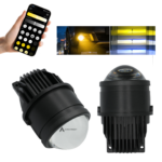 Neblineros Bi-LED Laser 3 Pulgadas con Control por App Bluetooth Triple Color (Par)