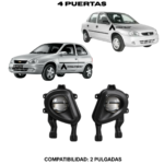 Bases Adaptadoras para Exploradoras Tipo Lupa Chevrolet Corsa (Ajuste Original)